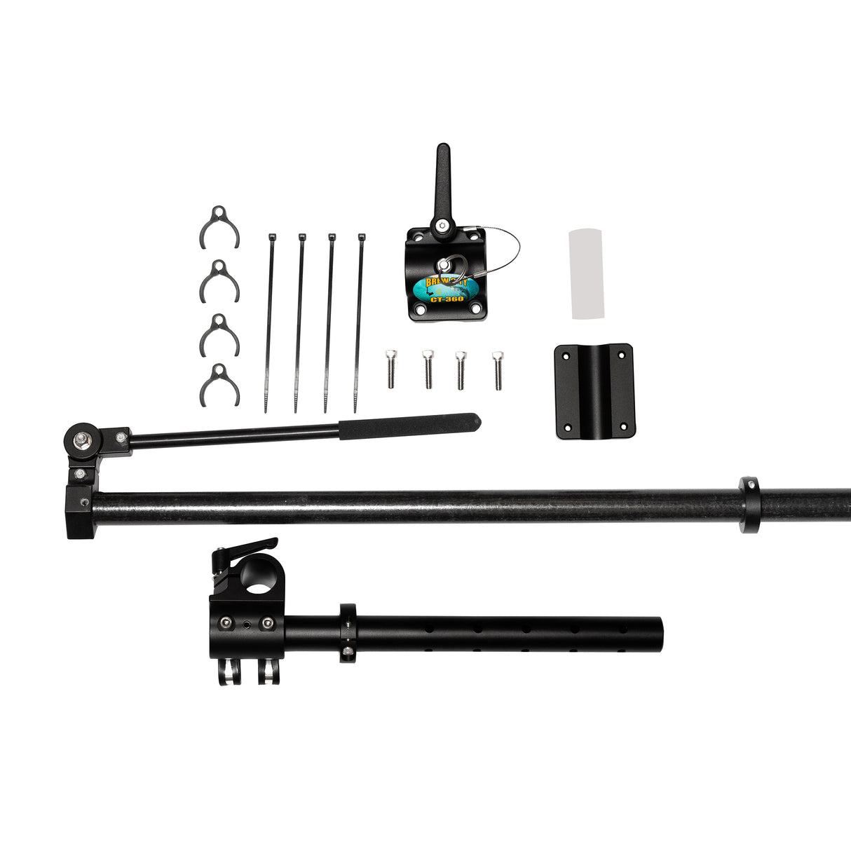 72in Pole, Tilt Handle, Base & Rail Bottom - #360-7284