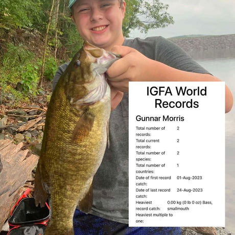 IGAF Junior Record Smallmouth - Acme Tackle