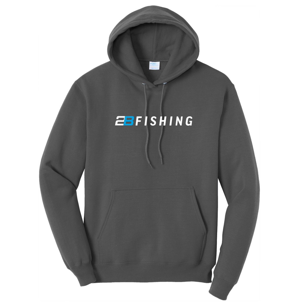 2B FISHING Charcoal Hoodie