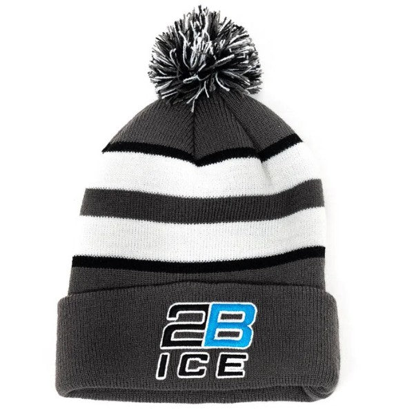 2B Ice Pom-Pom Cuff Beanie