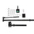 60in Pole, Tilt Handle, Base & Rail Bottom