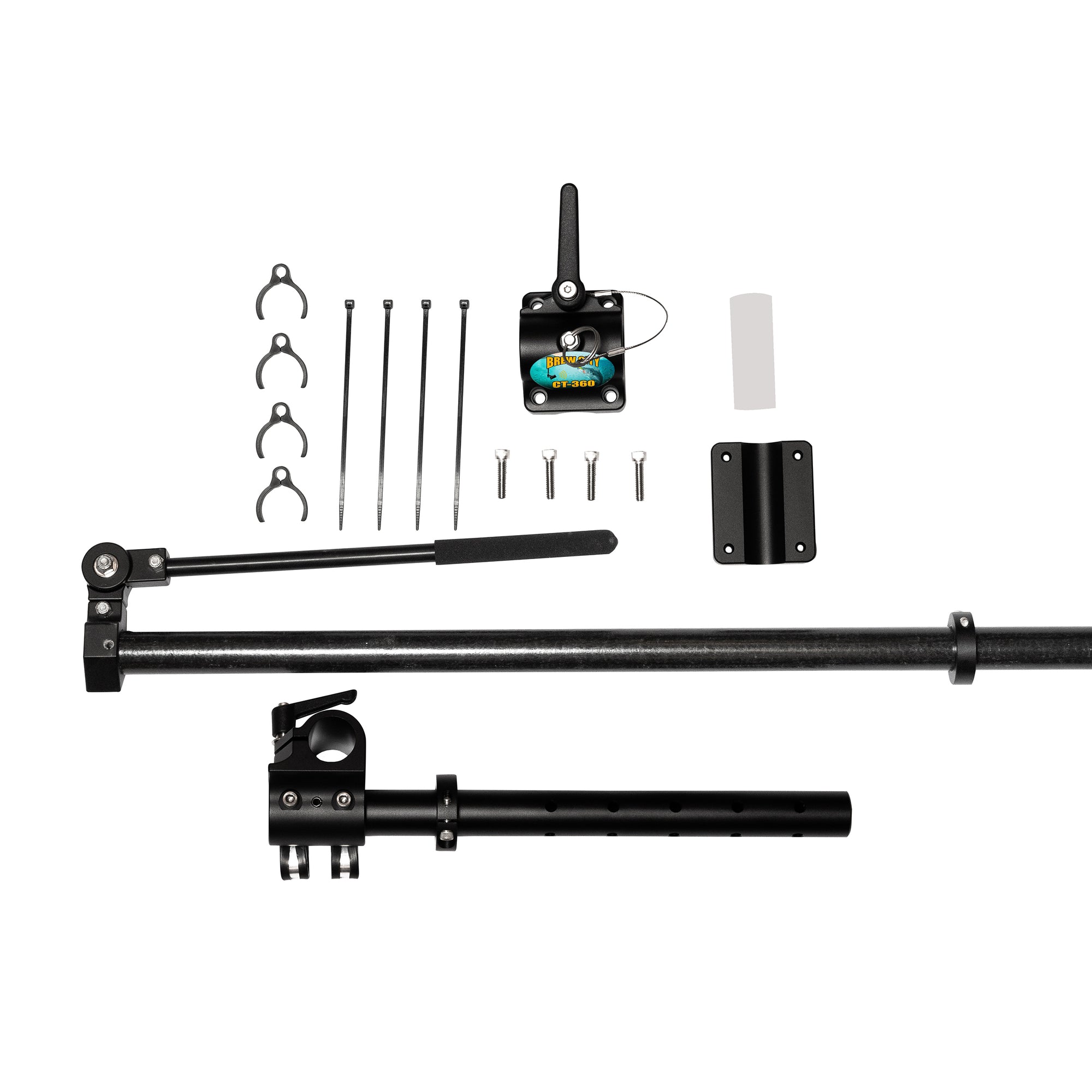 72in Pole, Tilt Handle, Base & Rail Bottom