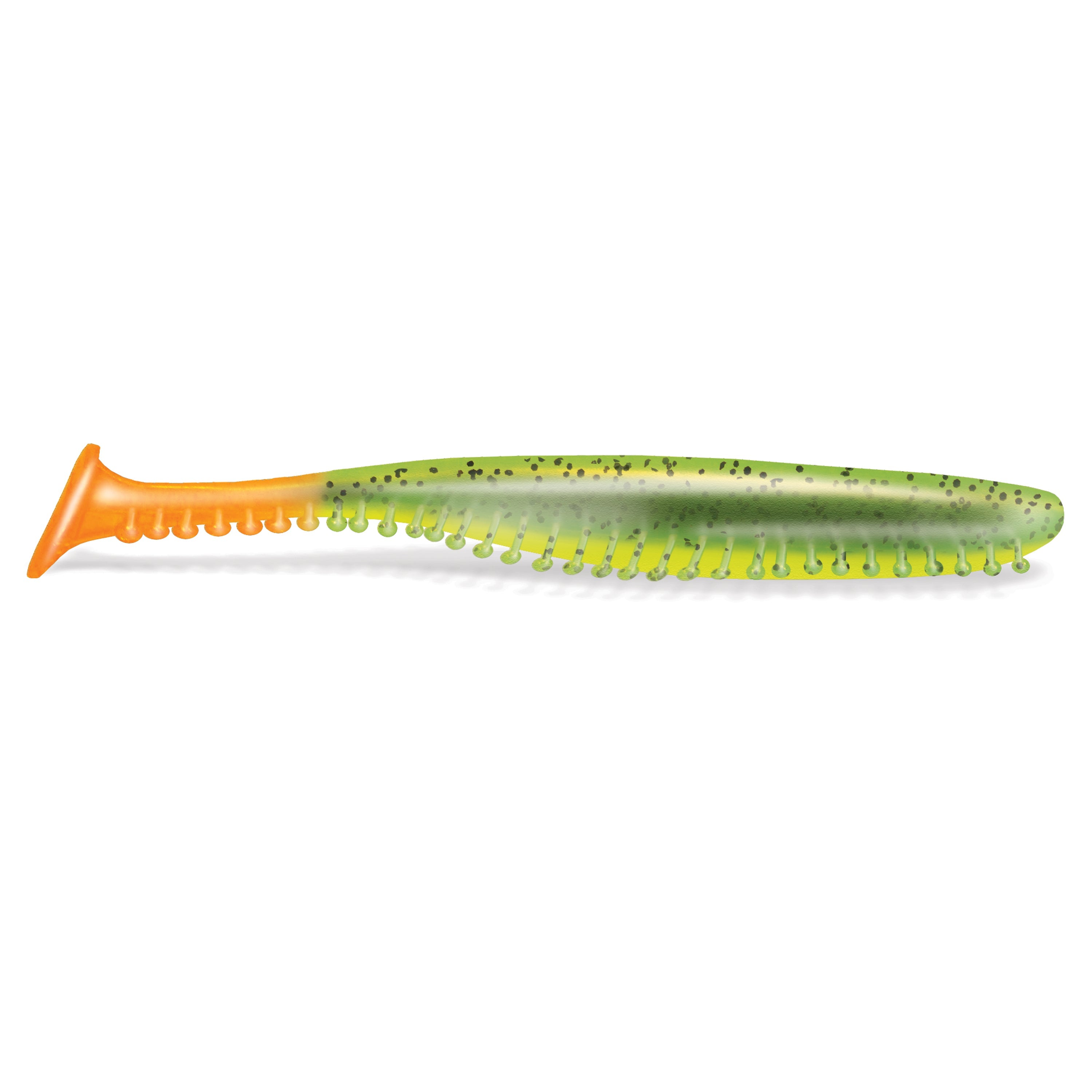 Kalin's Tickle Tail Swim Bait Electric Blue Chartreuse Tail; 3.8 in.