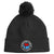 Beaver Dam Pom Beanie Cap with Patch