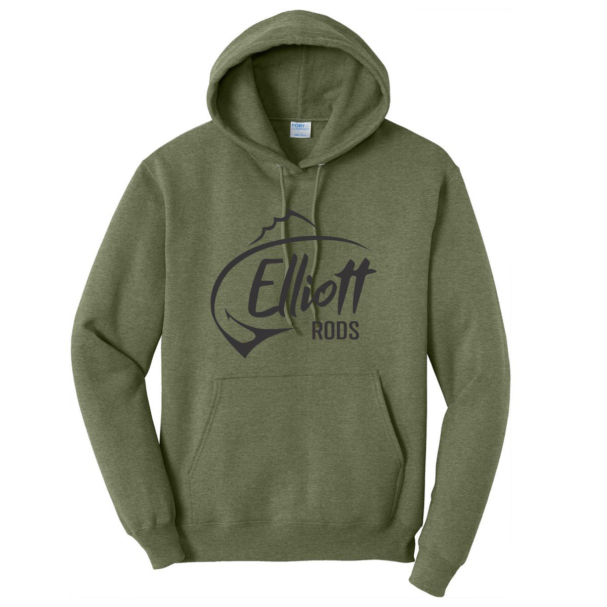 Elliott Rods Green/Black Hoodie – Acme Tackle Company