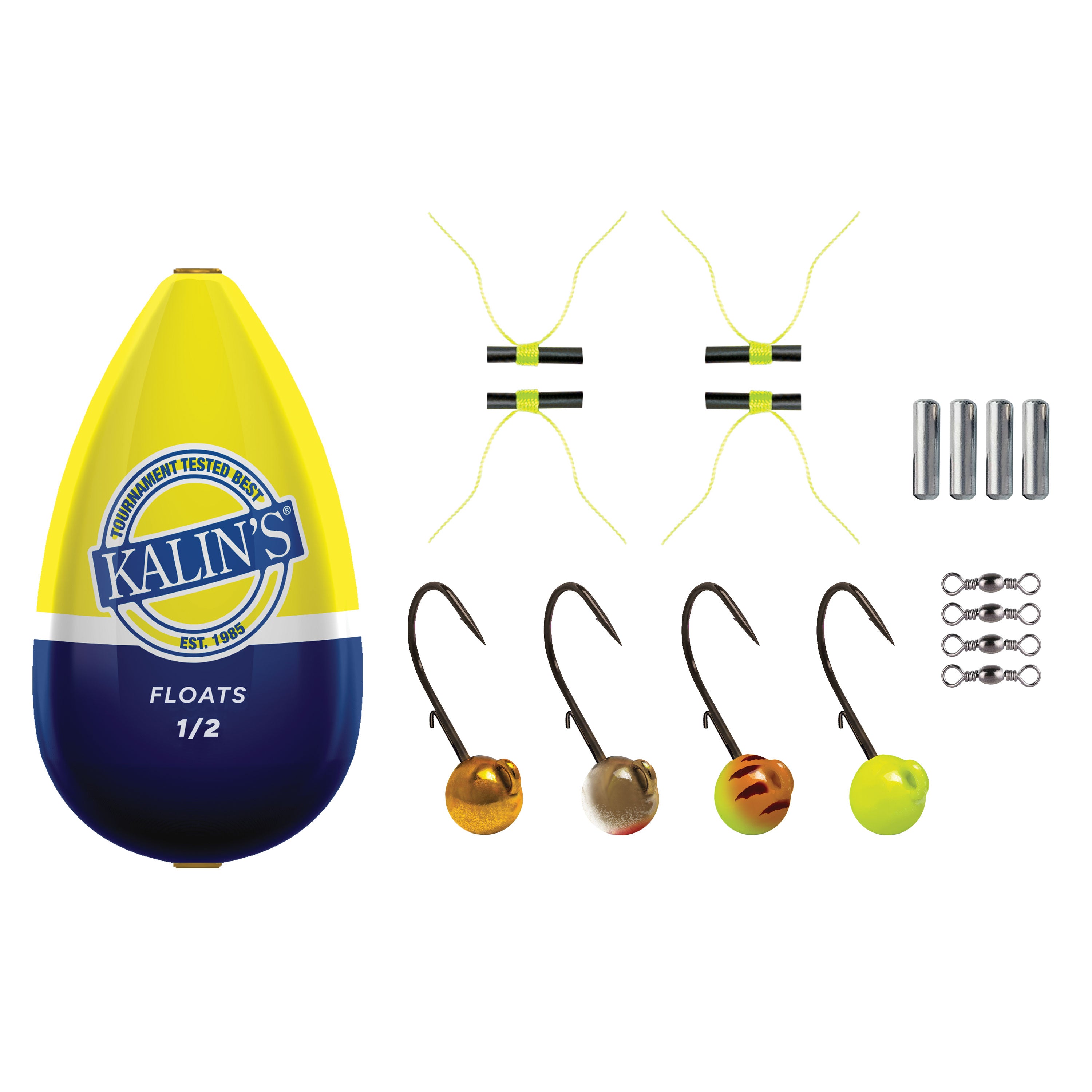 Kalin's 21 Piece Slip Bobber Kit, 1/2 oz