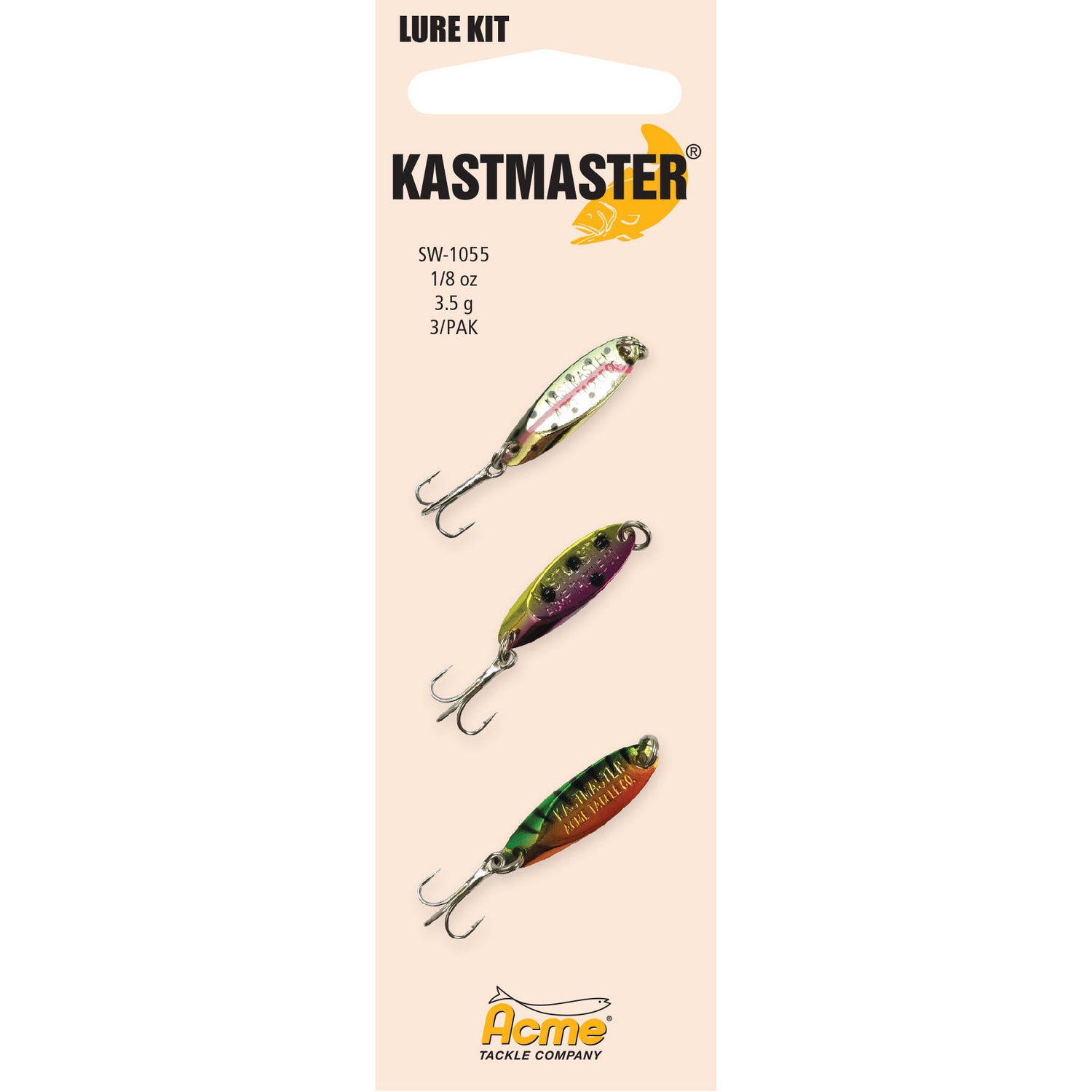 Kastmaster 3-Pak 1/8 Oz - Acme Tackle Company