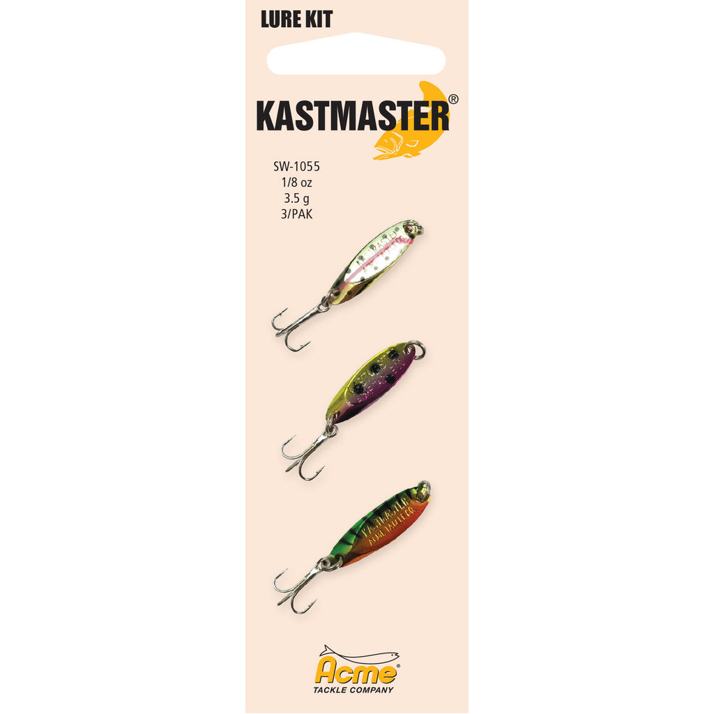 Acme Tackle Kastmaster Hammered Fishing Lure Spoon Gold 1/8 oz