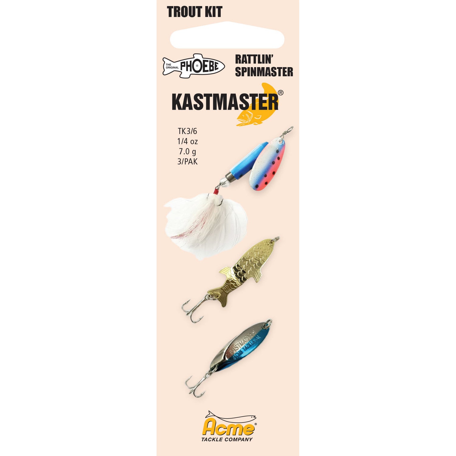 Acme Tackle - Kastmaster 3-Pak 1/8 Oz Acme Tackle - Kastmaster 3-Pak 1/8 Oz