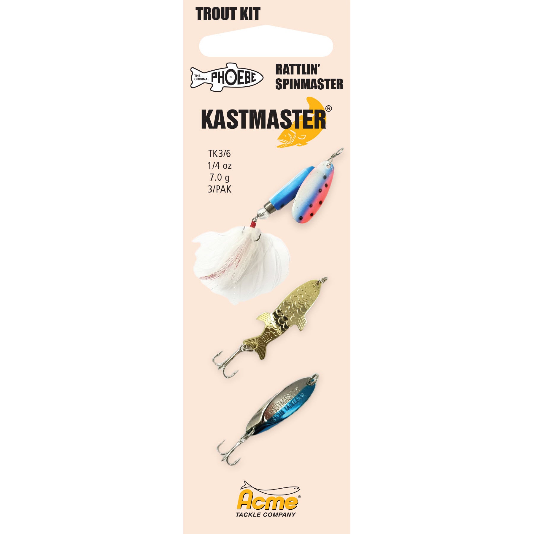 Acme Kastmaster Trout Mixed Lure Multi-Pack Spoon Assortment - 3 Pack - Painted Assortment by Sportsman's Warehouse