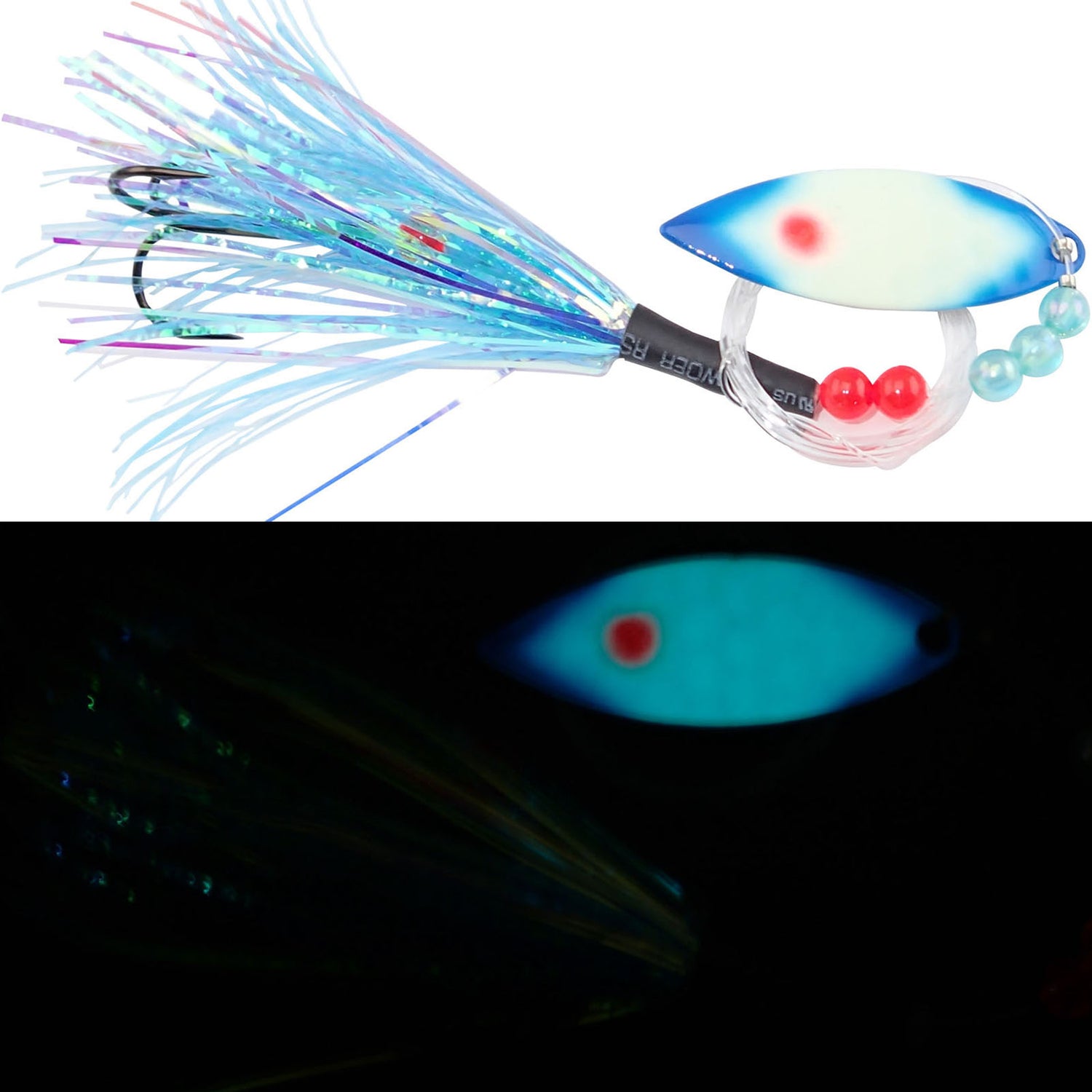 cyalume fishing lure Moonshine Lures Fly-Blue Jeans
