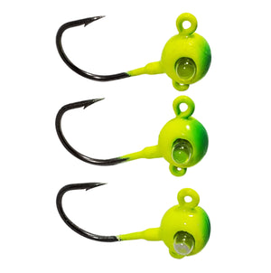 Rattlin' Google Eye Live Bait Jigs (3 Pack)