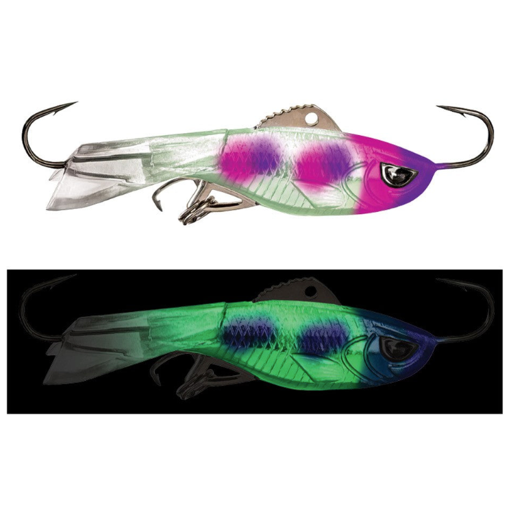 acme fish hawk lures Acme Ice Hyper-Rattle Moonshine Custom Glow Barbie / 1.5"