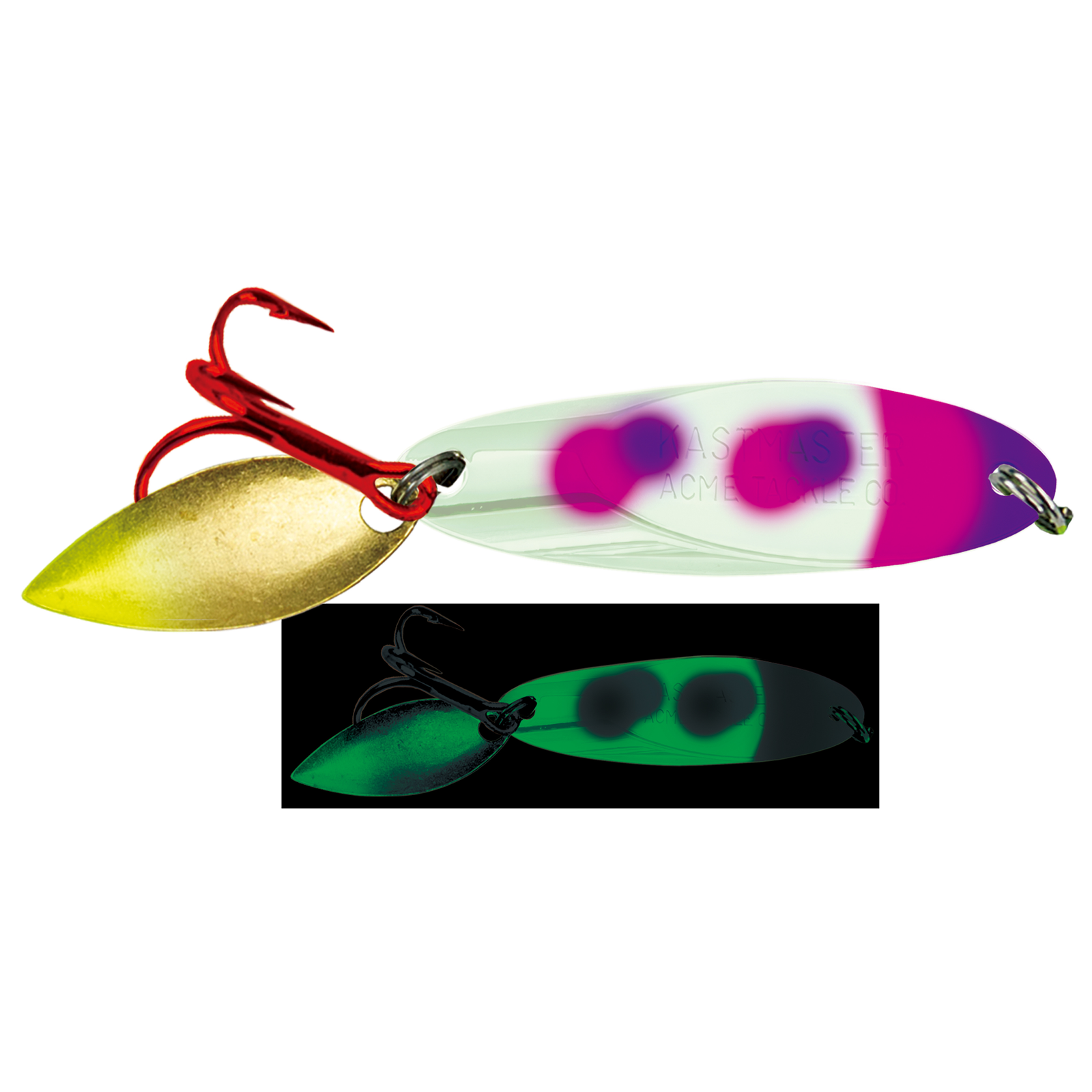 Bladed Ice Kastmaster Moonshine Glow