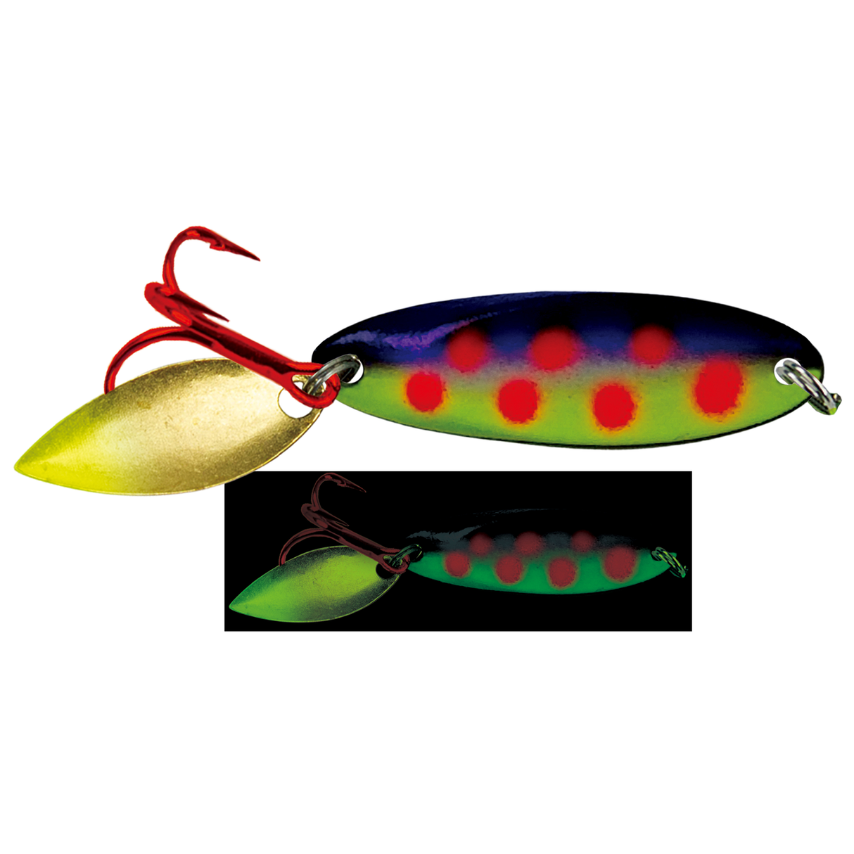 Bladed Ice Kastmaster Moonshine Glow