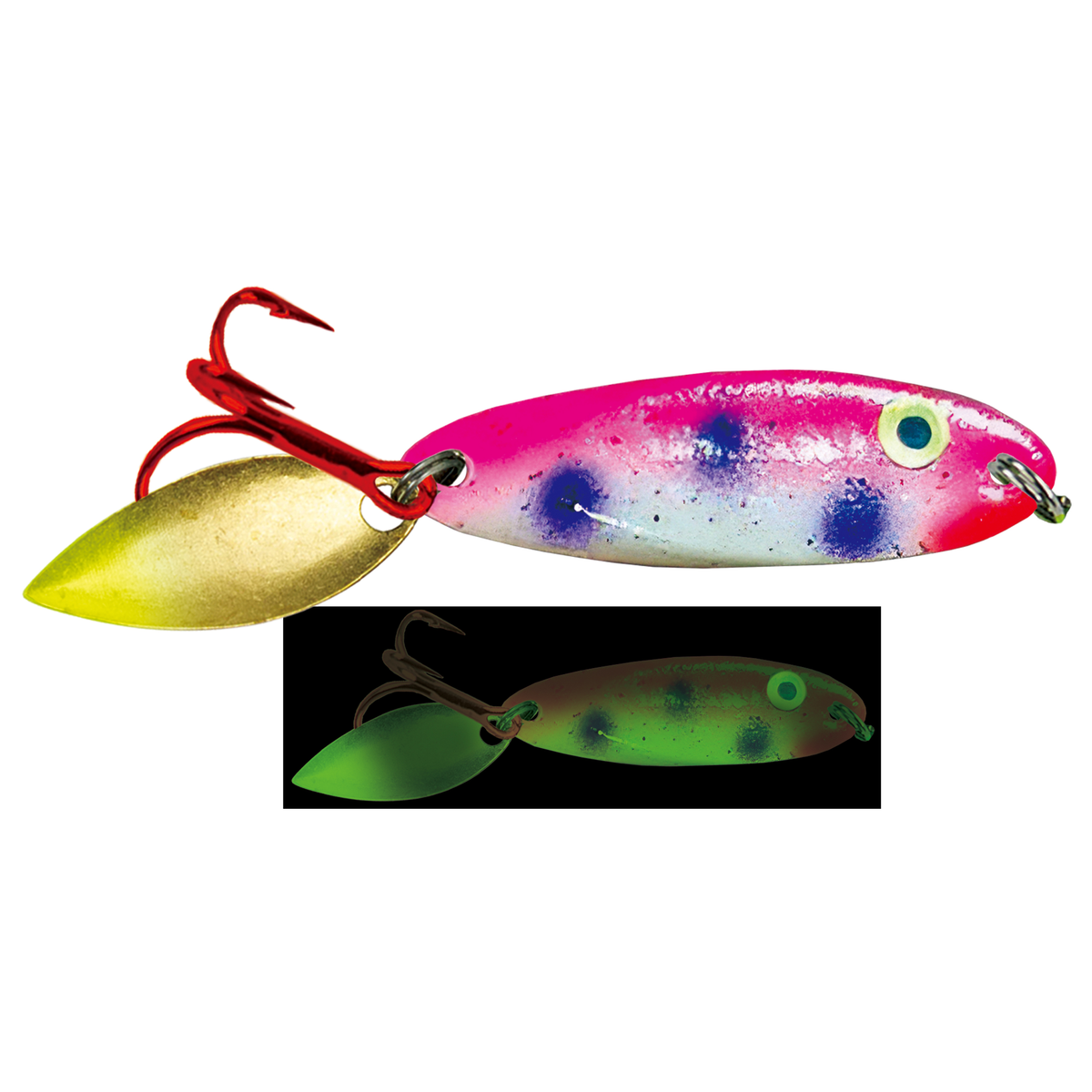 Bladed Ice Kastmaster Moonshine Glow