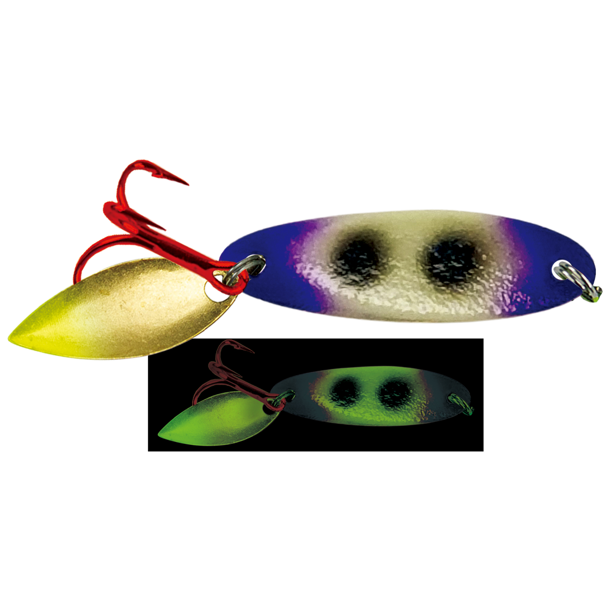 Bladed Ice Kastmaster Moonshine Glow