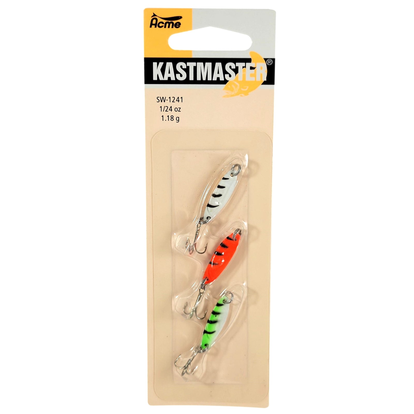 Kastmaster Tiger Glow 3 Pack 1/24oz