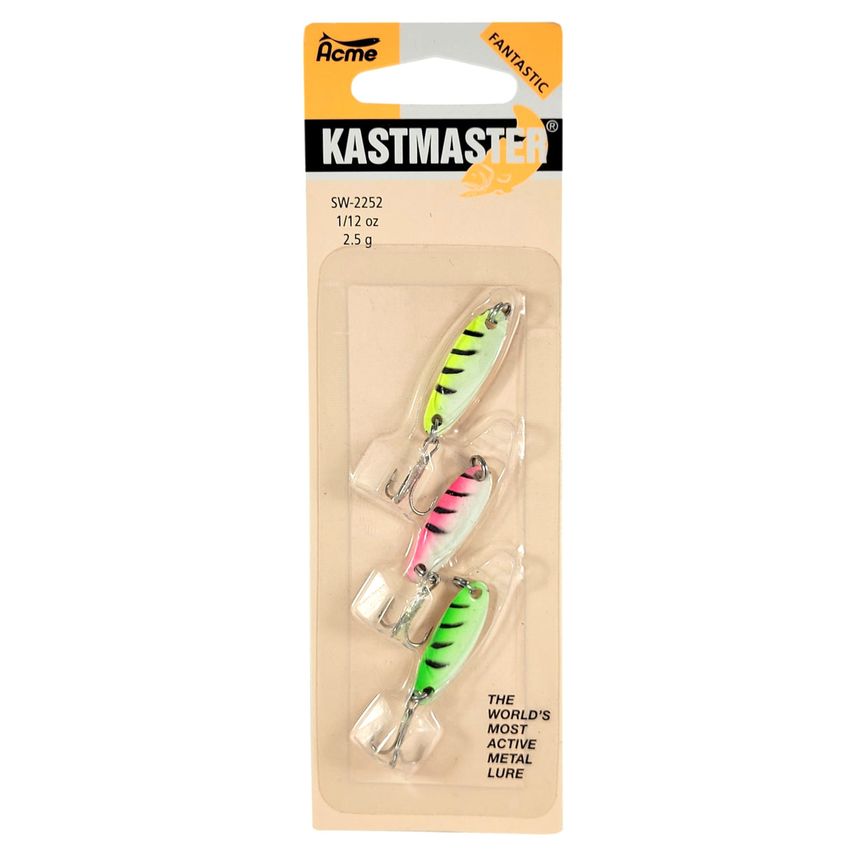 Kastmaster Tiger Glow 3 Pack 1/12oz