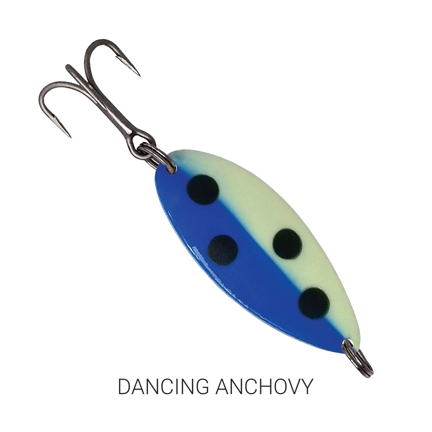 Acme Tackle Little Cleo Moonshine Custom Glow, 2/3 Oz, Dancing Anchovy