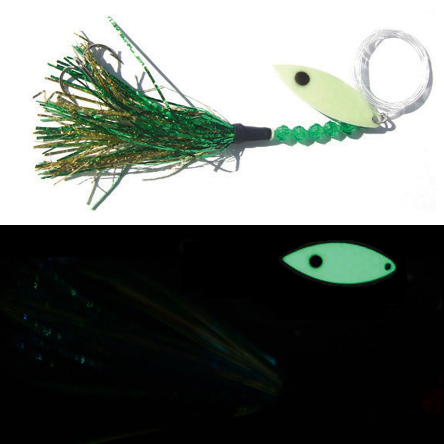 cyalume fishing lure Moonshine Trolling Fly Yellow Jacket