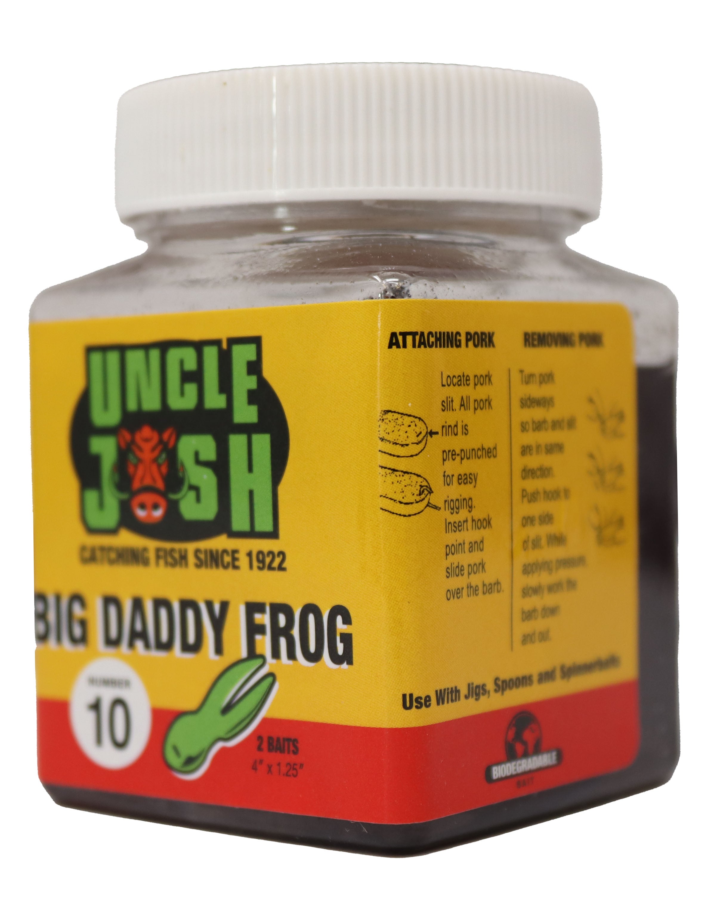 Uncle Josh - #10 Big Daddy Pork Frog - Acme Tackle Company