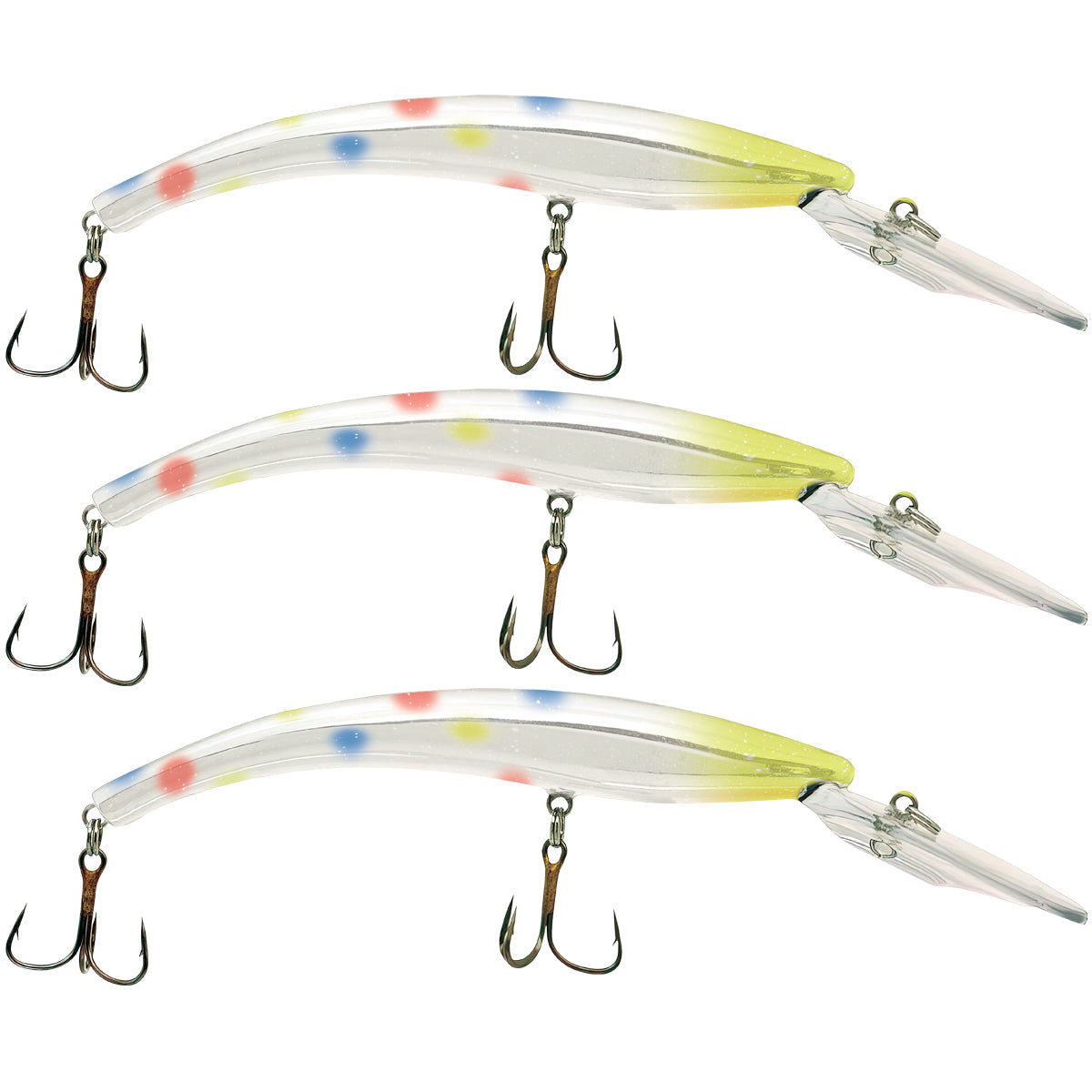 Reef Runner - 8003 Series - Deep Diver 3 Pack - Acme Tackle Company Glow Chartreuse Wonderbread Deep Diver 3 Pack