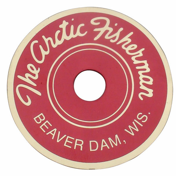 Beaver Dam - The Arctic Fisherman Round Sticker - Acme Tackle Company