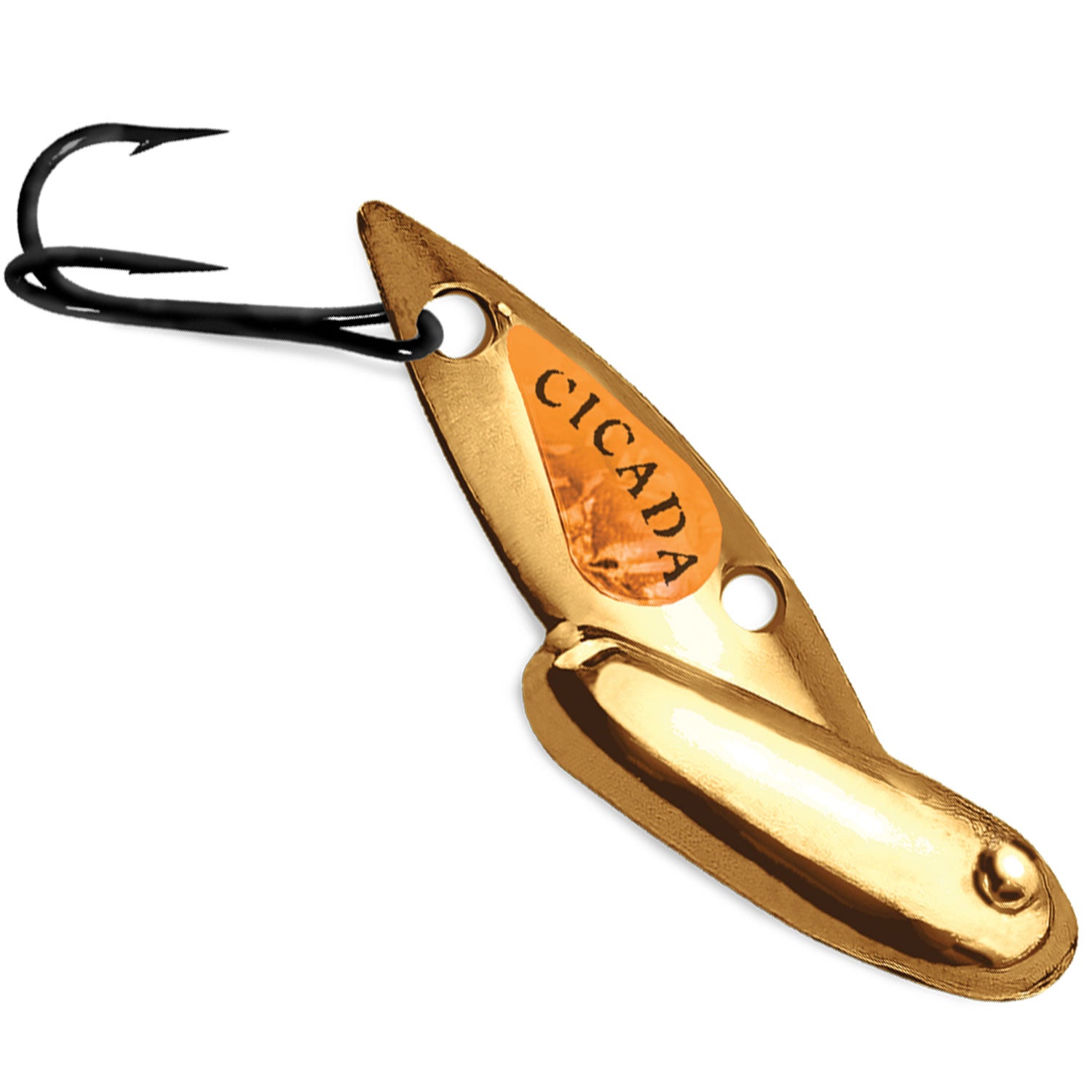cicada ice fishing lures Reef Runner Tungsten Cicadas 3/32 oz / Gold Orange Ice Tungsten Cicada