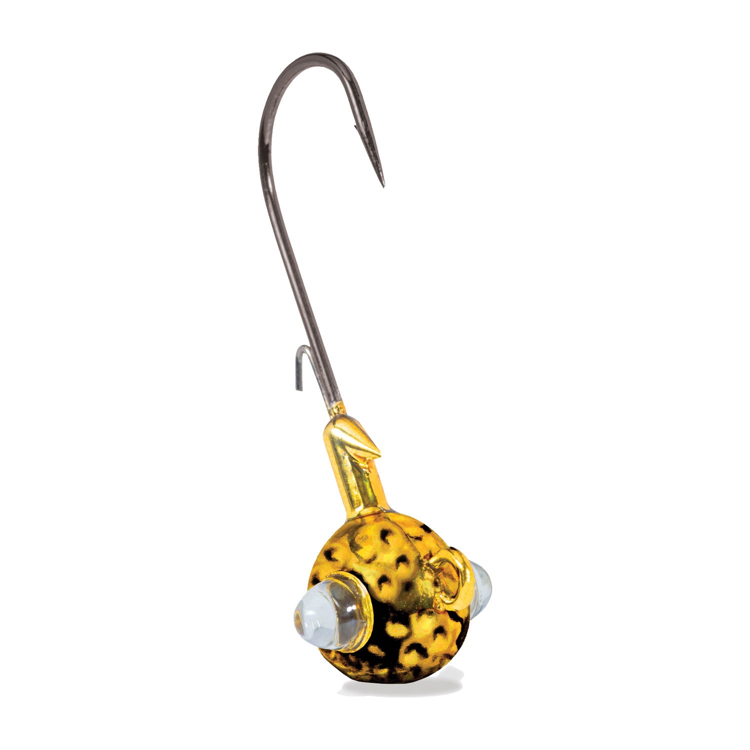 Kalin's Hammered Rattlin' Google Eye Jig, 3 Pack Gold 1/8 oz.