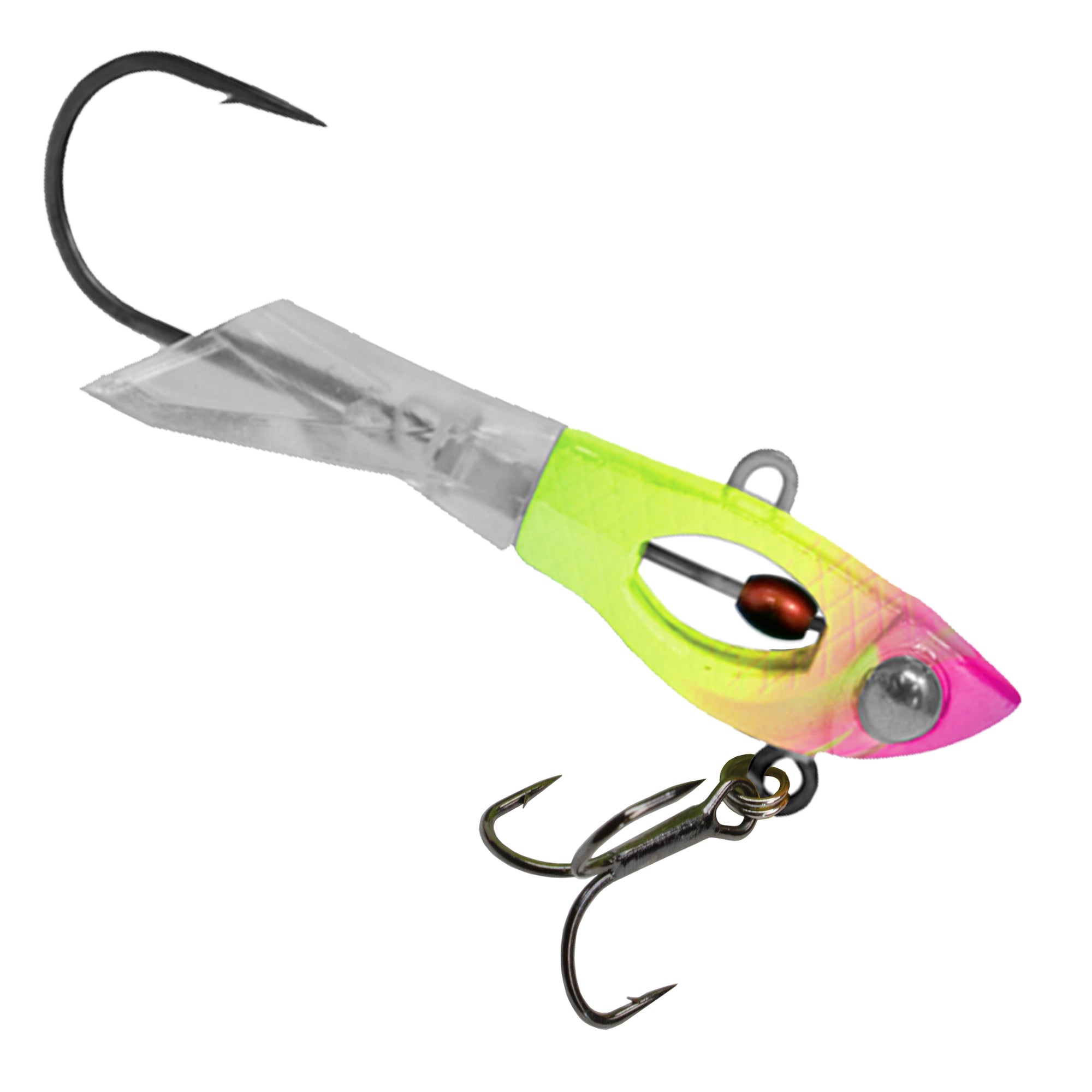 Acme Kastmaster Spoon Tiger Glow Series Ice Fishing Jigging Spoon Lure