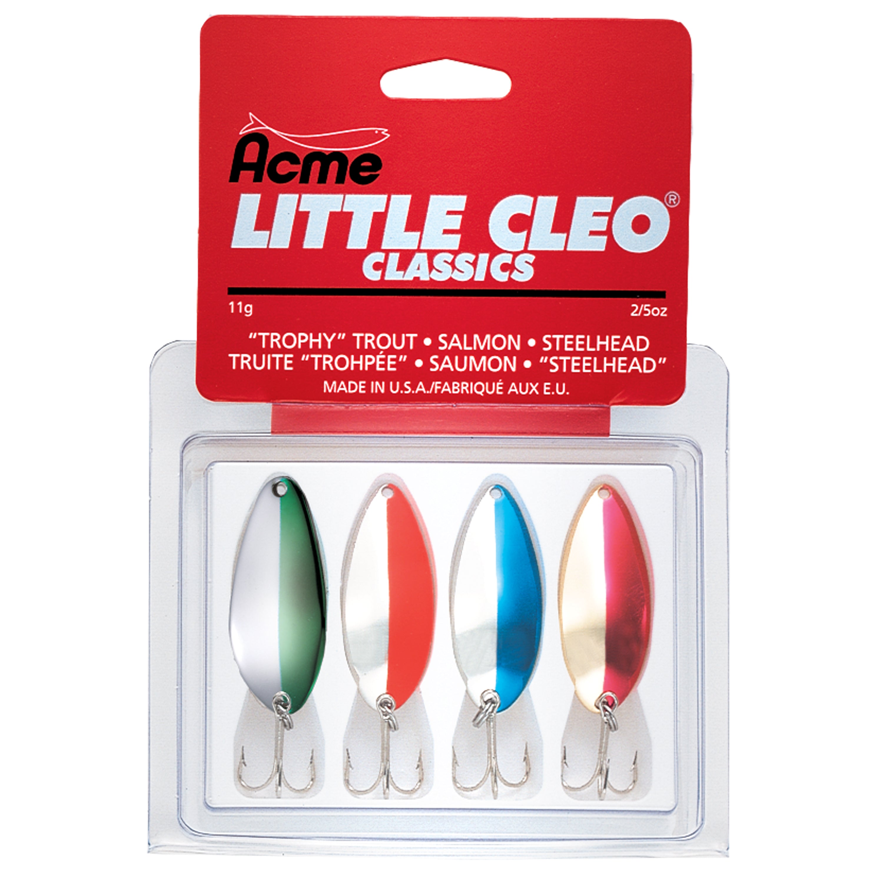 Acme Lures Little Cleo Spoon, Nickel Blue, 0.4 oz