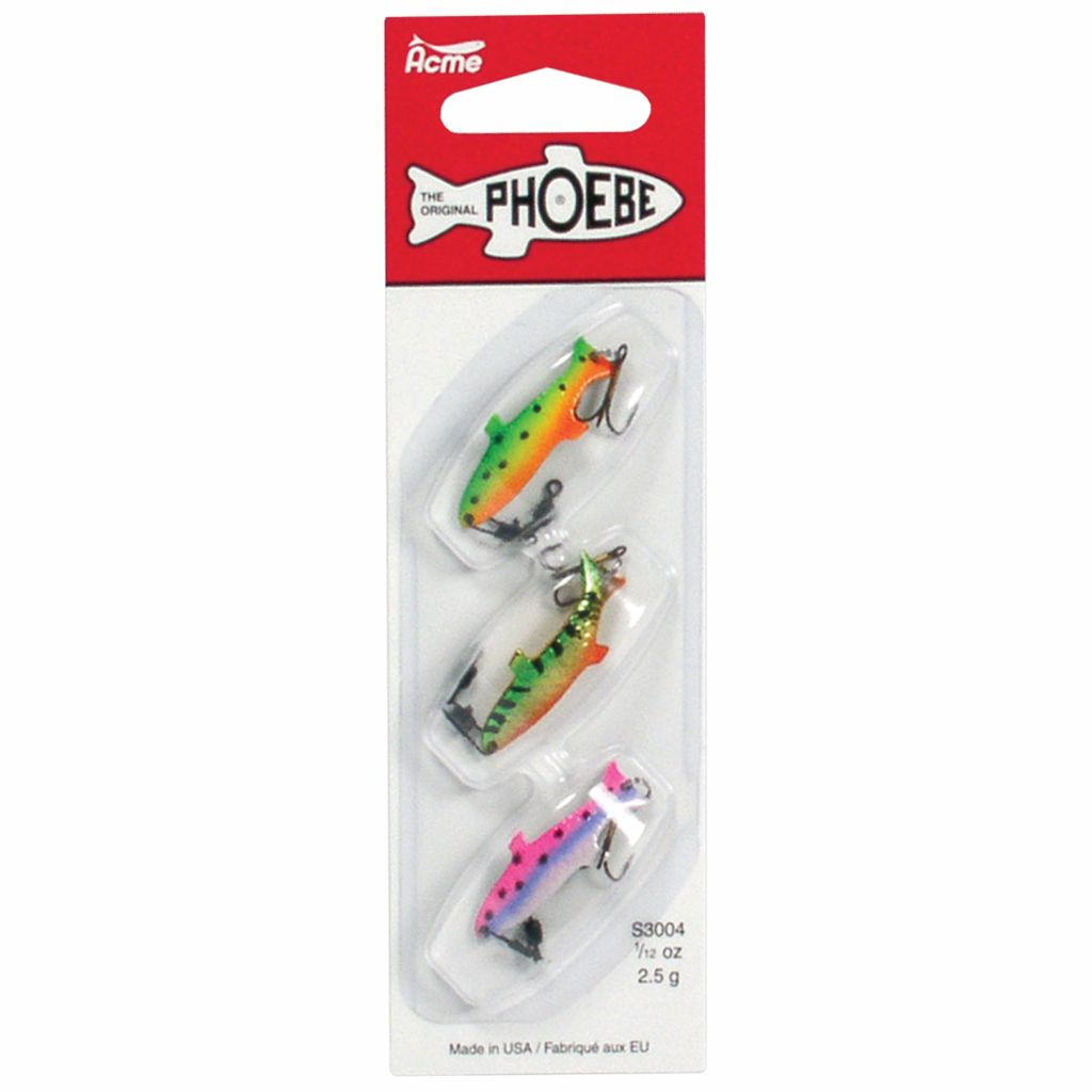 Acme Phoebe Deluxe 3-Lure Pack, 1/8 oz