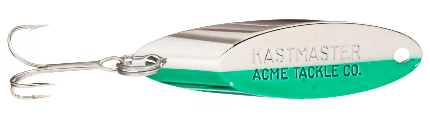 Acme Tackle Kastmaster Fishing Lure Spoon Chrome Neon Blue 1/4 oz.